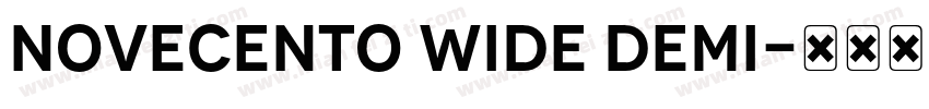 novecento wide demi字体转换